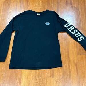 URSUS BAPE Black Long Sleeve T-Shirt Graphic Sleeve Men's Size XXL